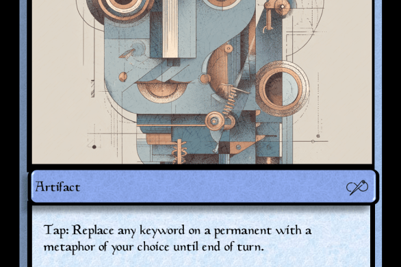 Parody Magic: The Gathering trading card