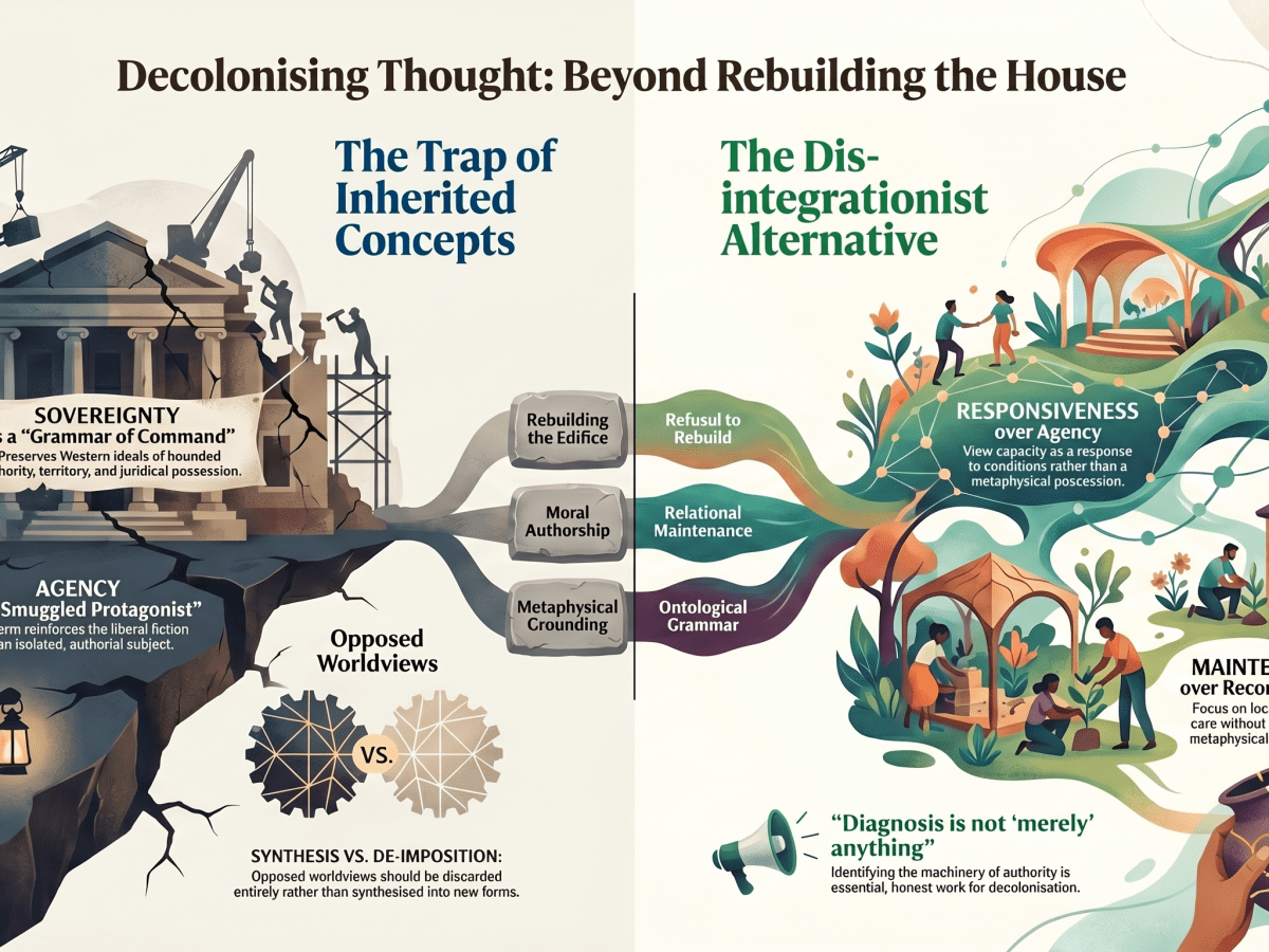 The Master’s Concepts: Decolonising the House Without Keeping the Furniture